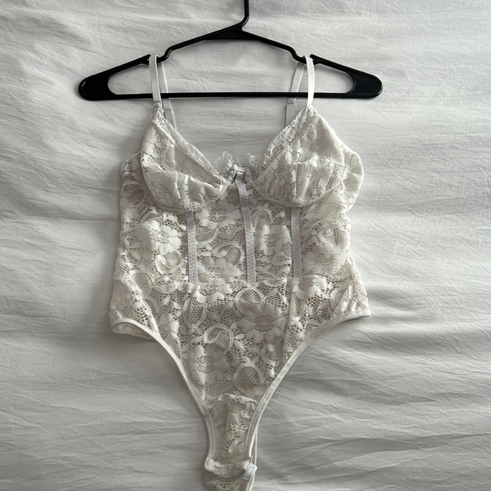 White lace Corset Top